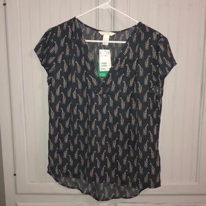 NWT H&M Size 8 Giraffe Print Top